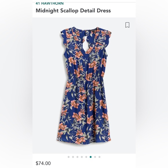 41 Hawthorn Dresses & Skirts - 41 Hawthorne midnight scallop dress